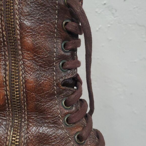 Steve Madden Tarnney Studded Brown Boots Made in Mexico Size 7 - Picture 11 of 15